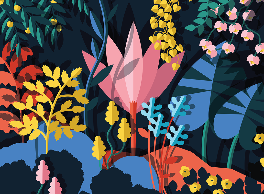 Colorful Illustrations that Celebrate Nature, Digitally • Brown Paper Bag