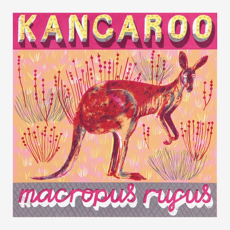 K is for Kangaroo who takes hop, skip and bound.