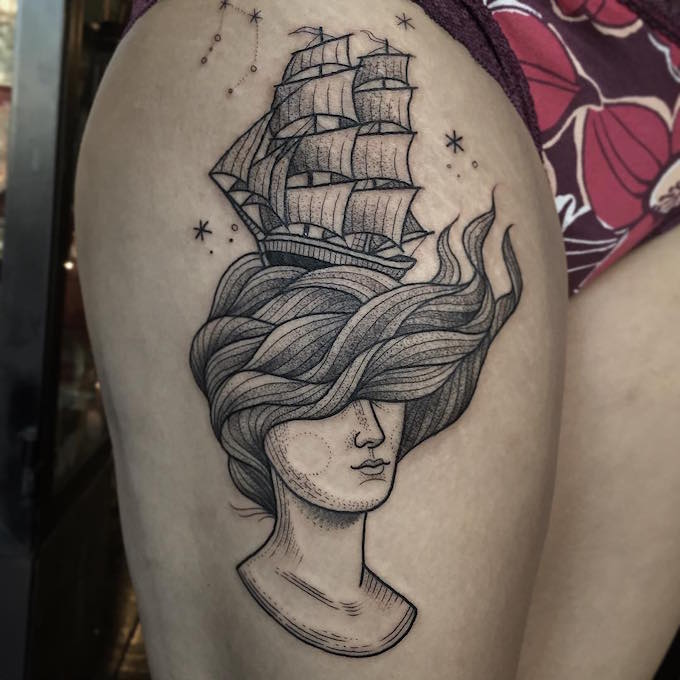 Susanne König tattoo