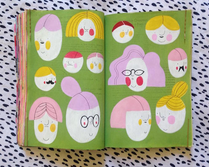 Molly Egan upcycled sketchbook