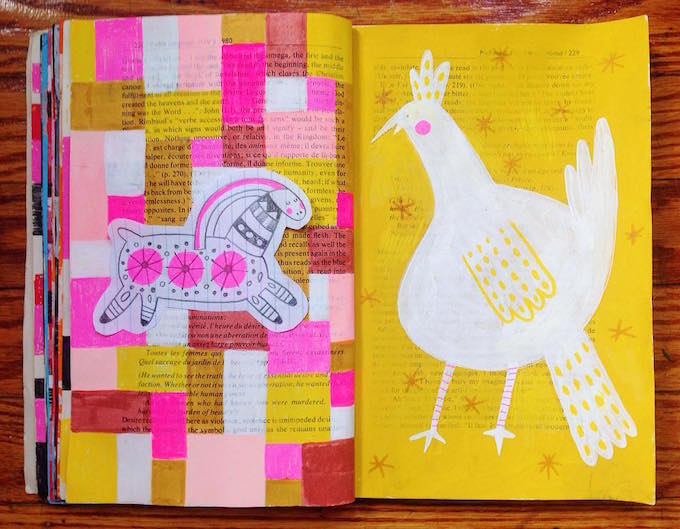 Molly Egan upcycled sketchbook