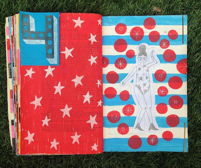 Molly Egan upcycled sketchbook