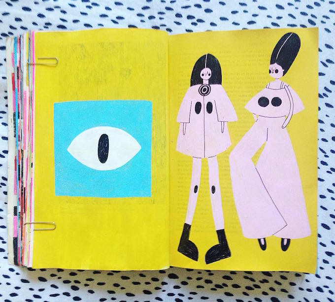 Molly Egan upcycled sketchbook