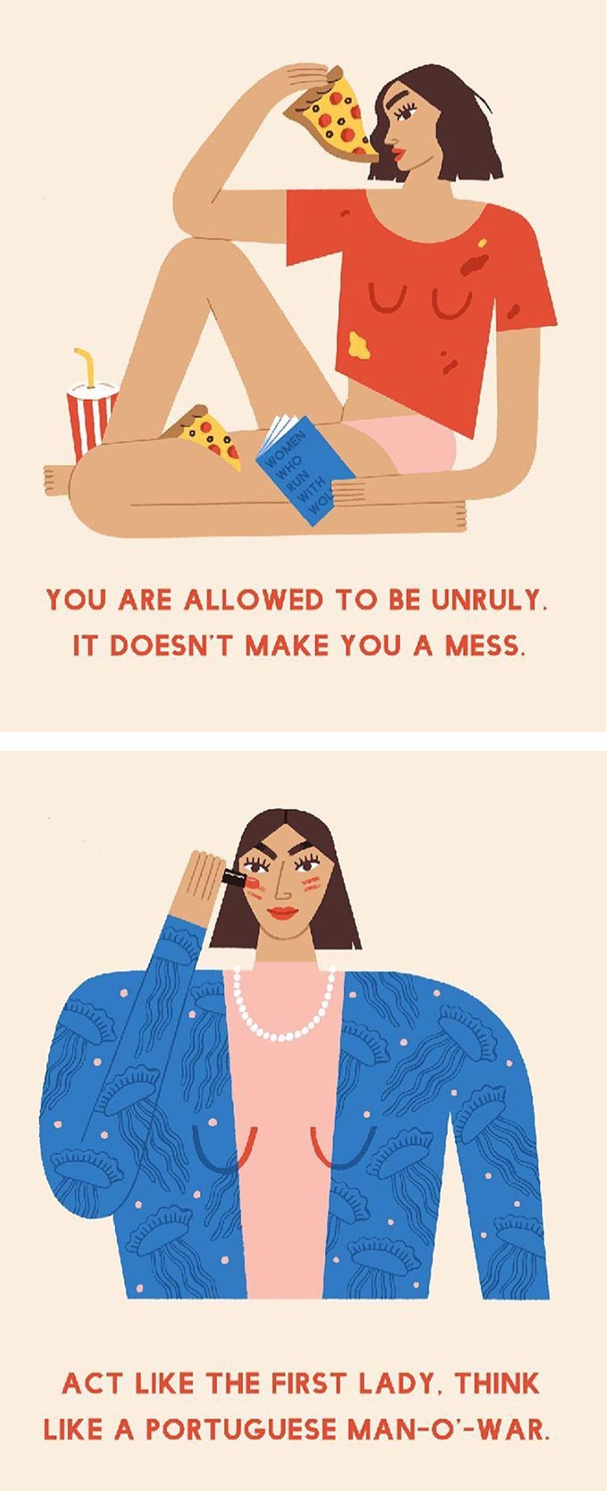 Illustration by Noa Snir, words of wisdom by Amy Rose Spiegel 