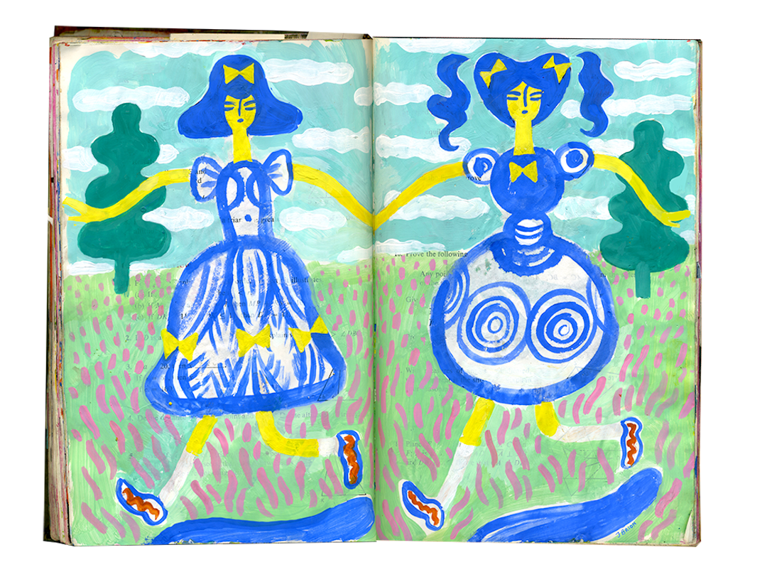 Illustrated sketchbook of Julianna Brion