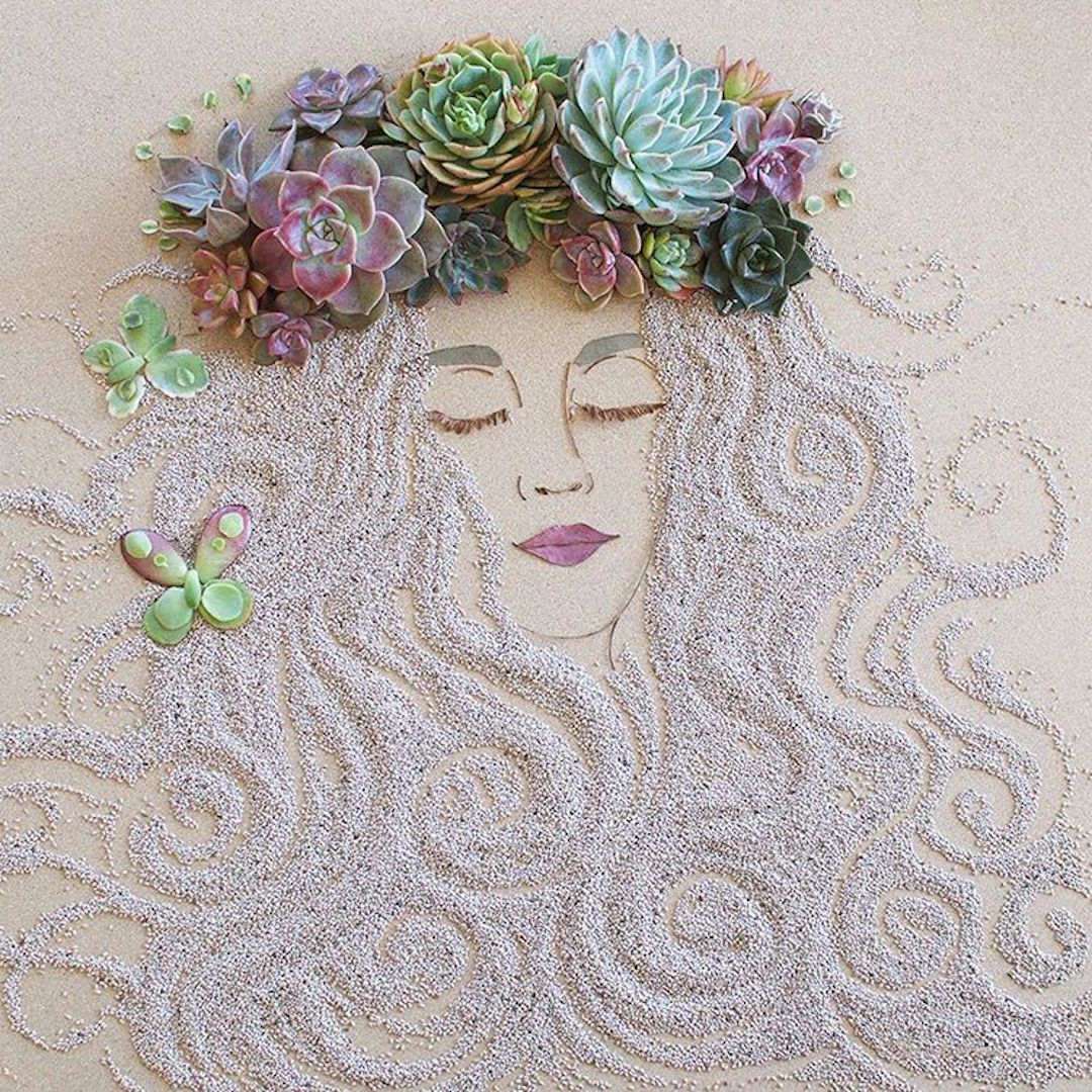 Sister Golden floral art