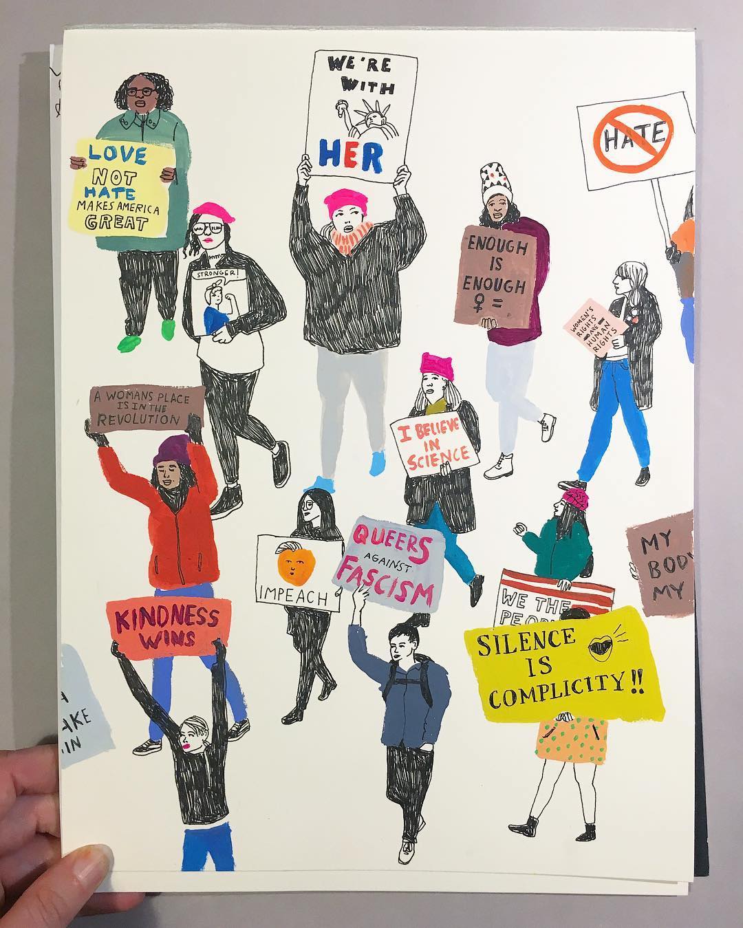 Illustrations for Women's March