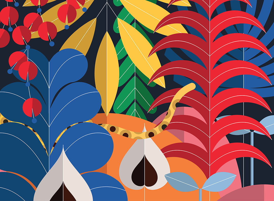 Colorful Illustrations that Celebrate Nature, Digitally • Brown Paper Bag