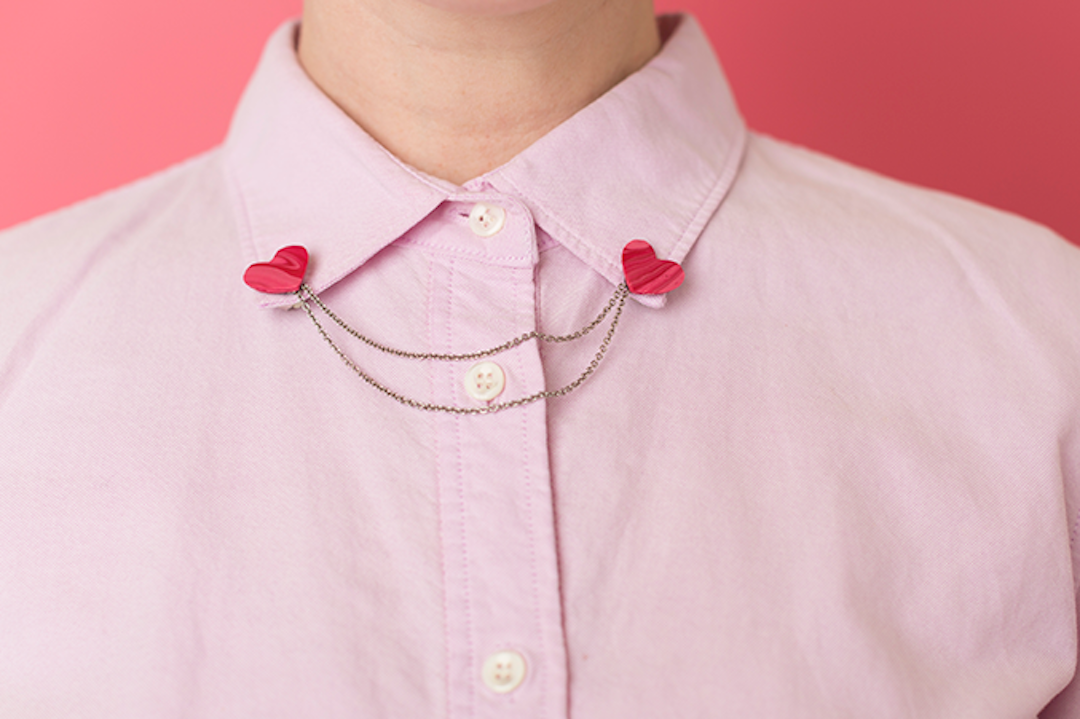 Collar Heart Pin DIY