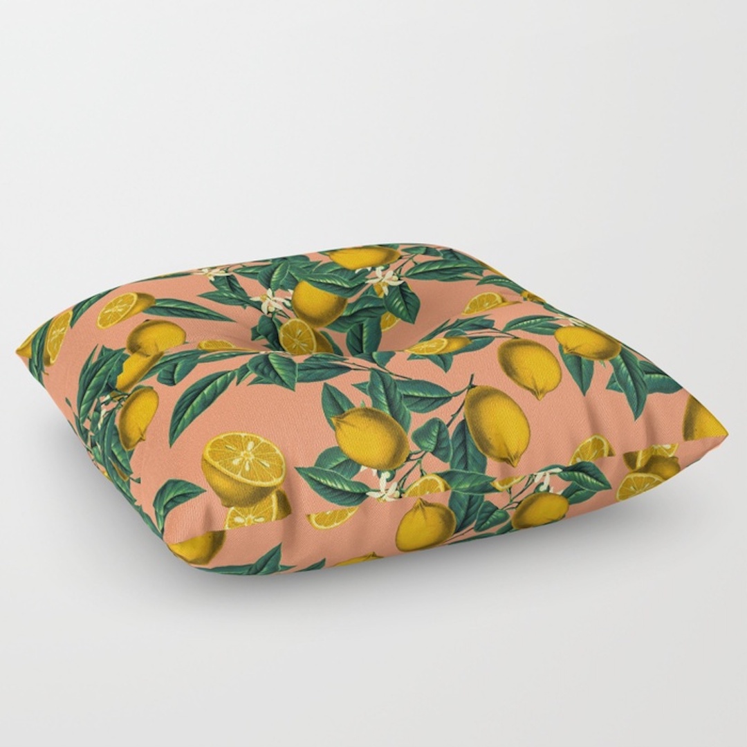 comfy floor pillows from Society6