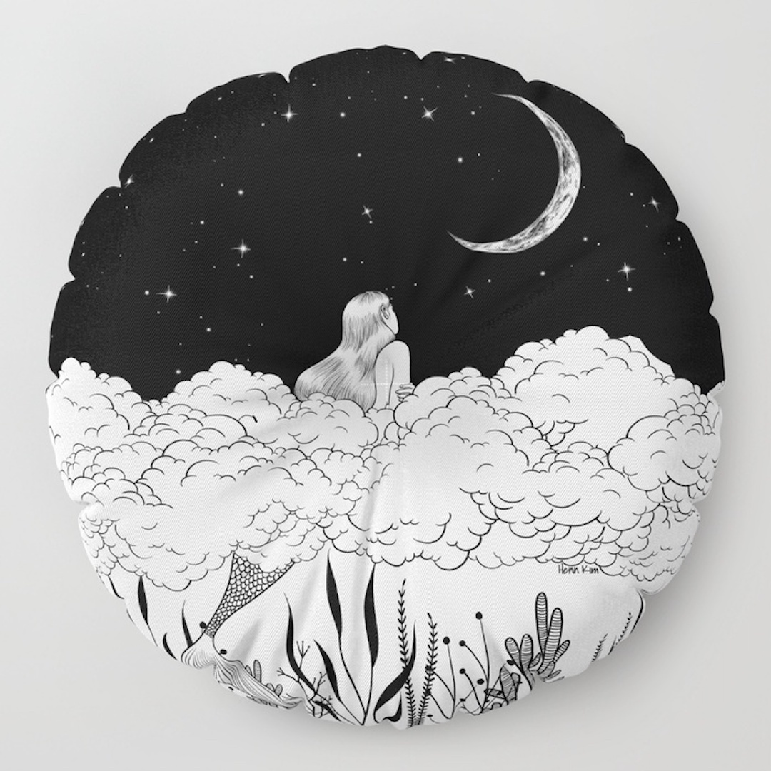 comfy floor pillows from Society6