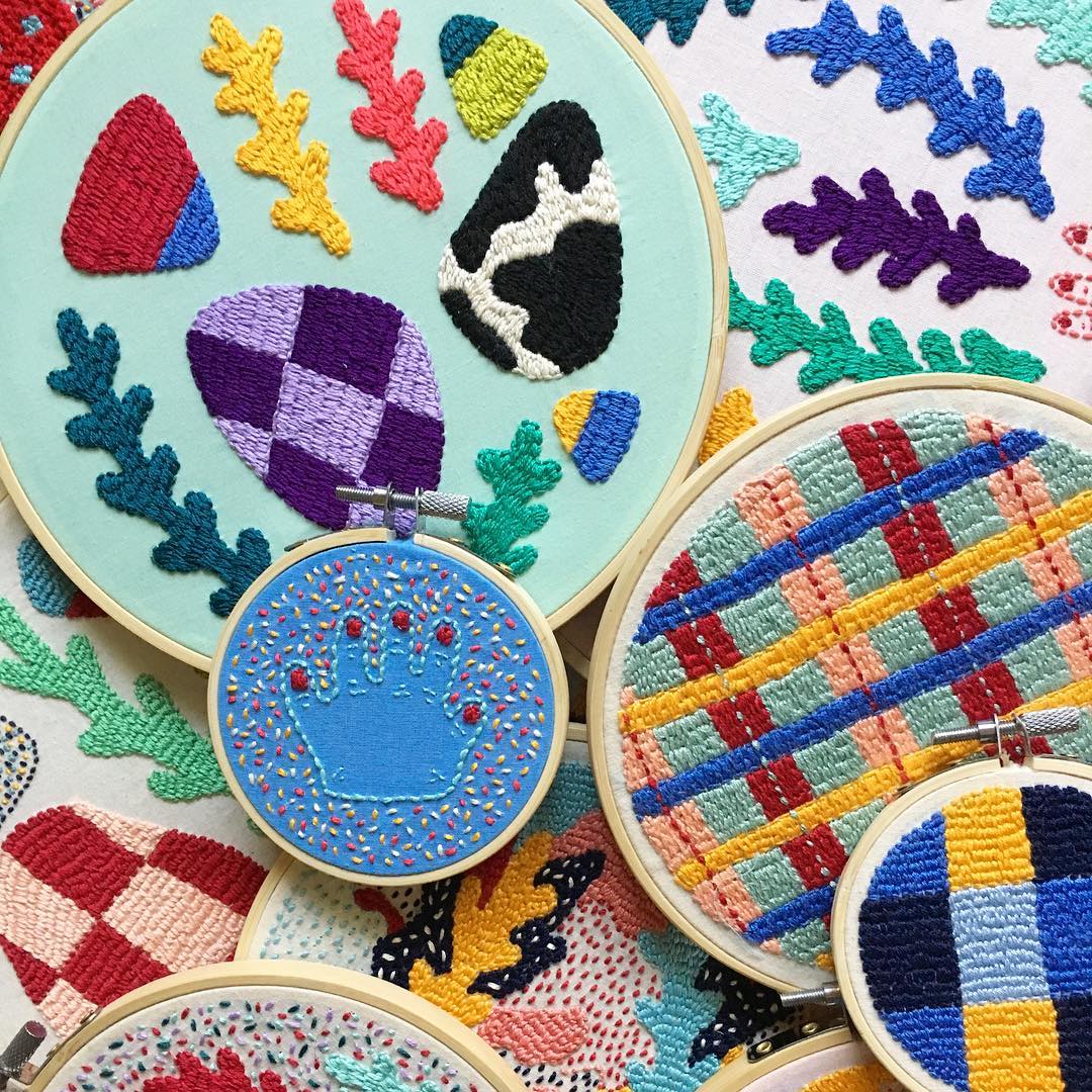 Colorful Embroidery to Brighten Your Day by Kelly Ryan