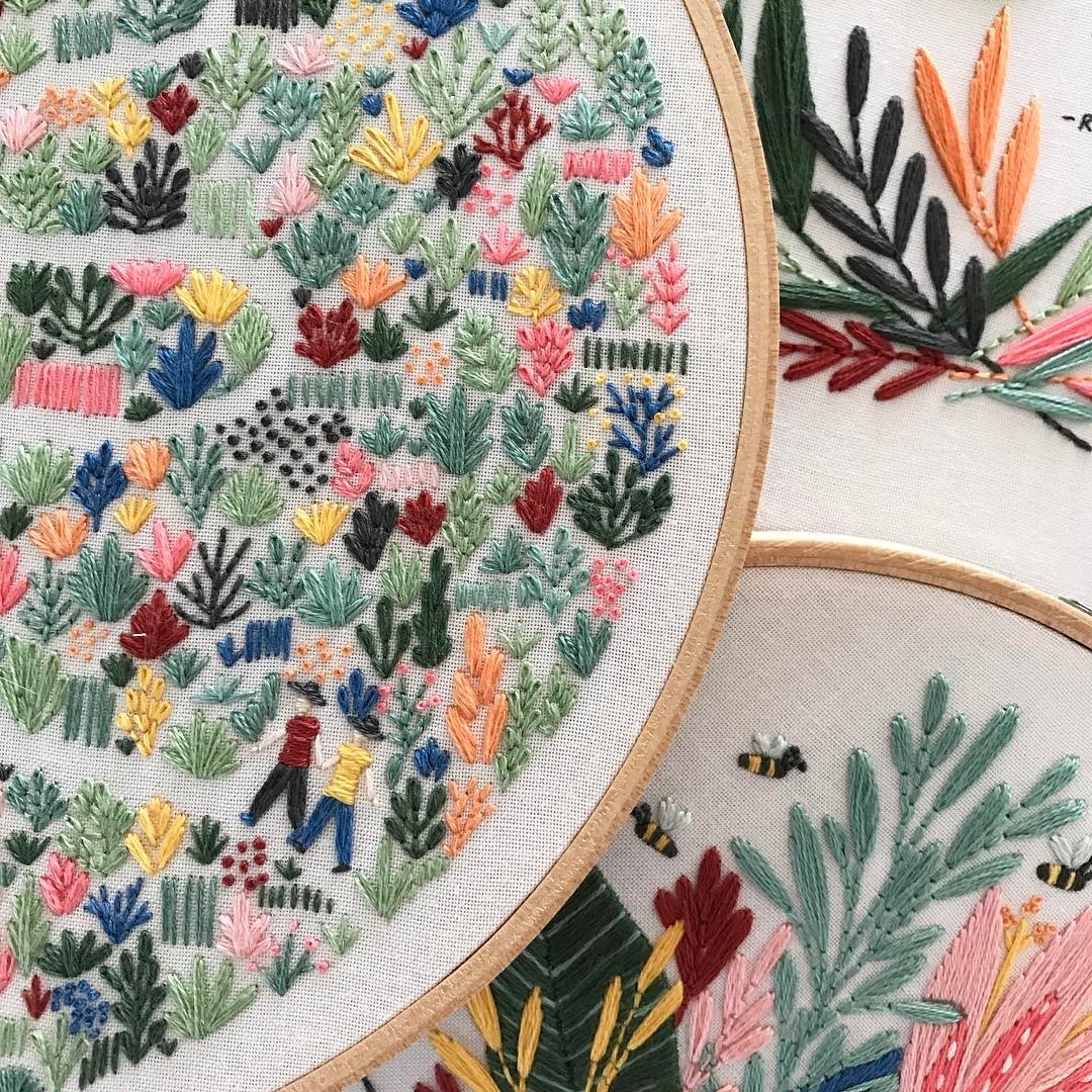 Wall Embroidery Pattern | Custom Embroidery