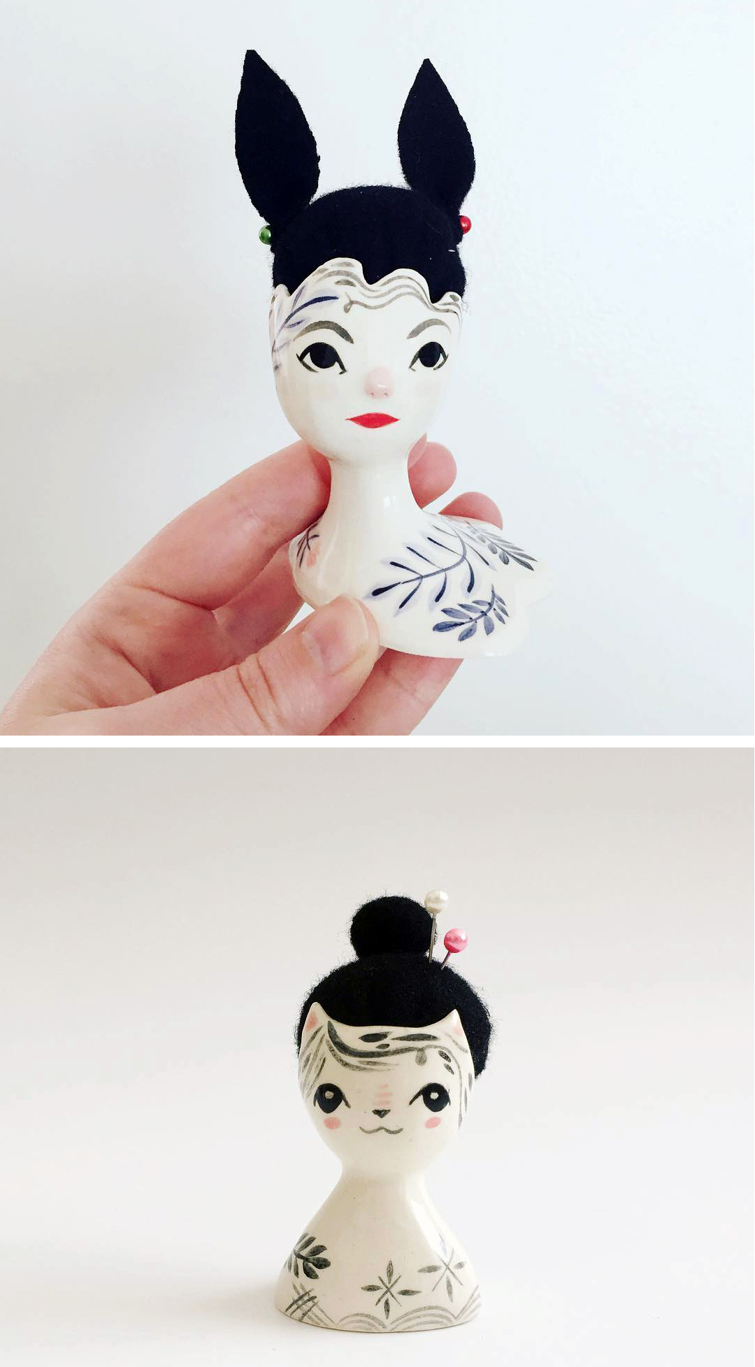 Bespoke pin cushions by Erin Paisely