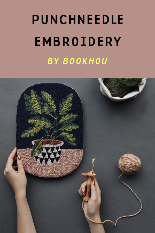 Punchneedle embroidery by Bookhou