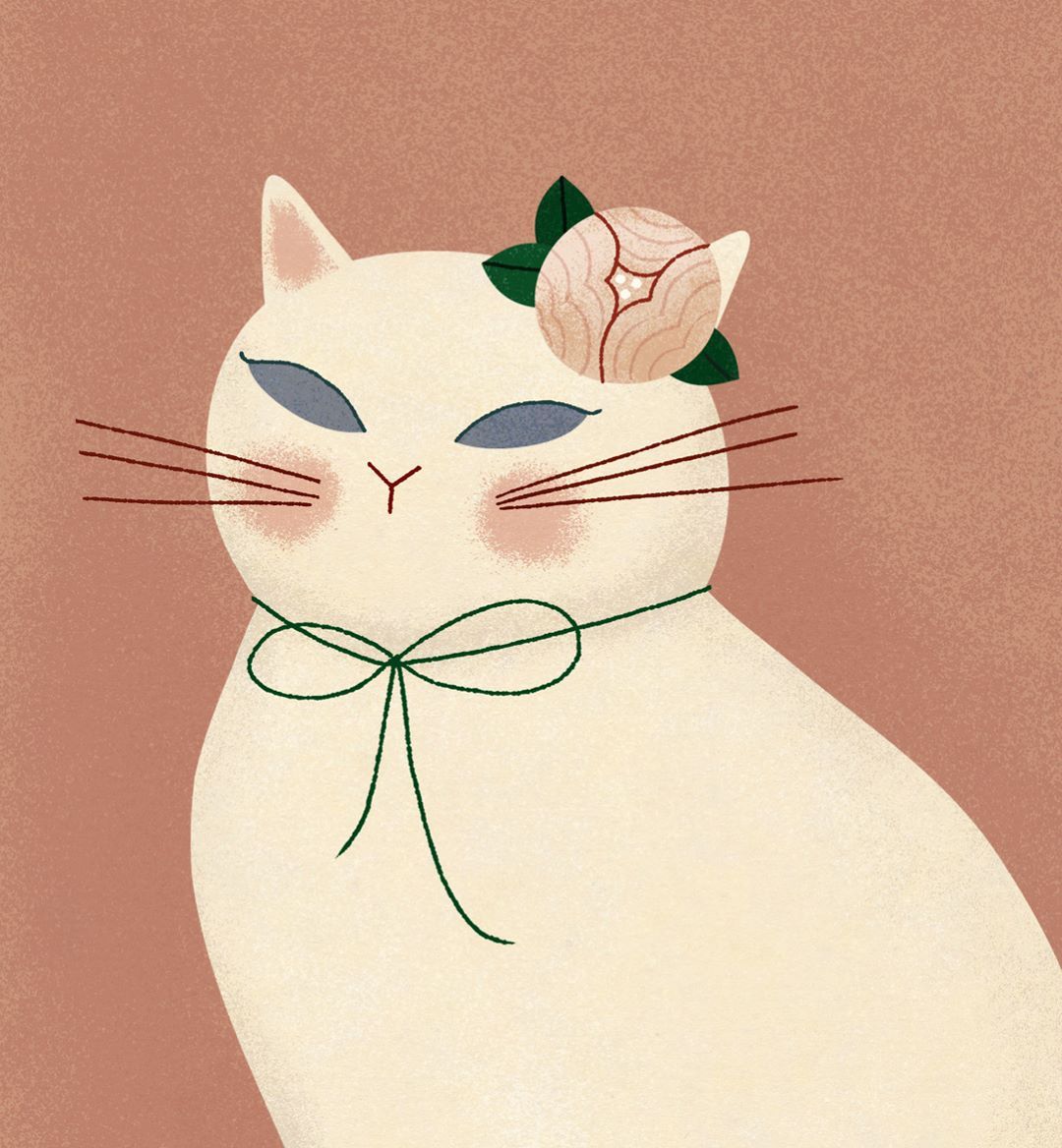 Fancy Cat  Illustrations  and More Exquisite Work by Clare Owen