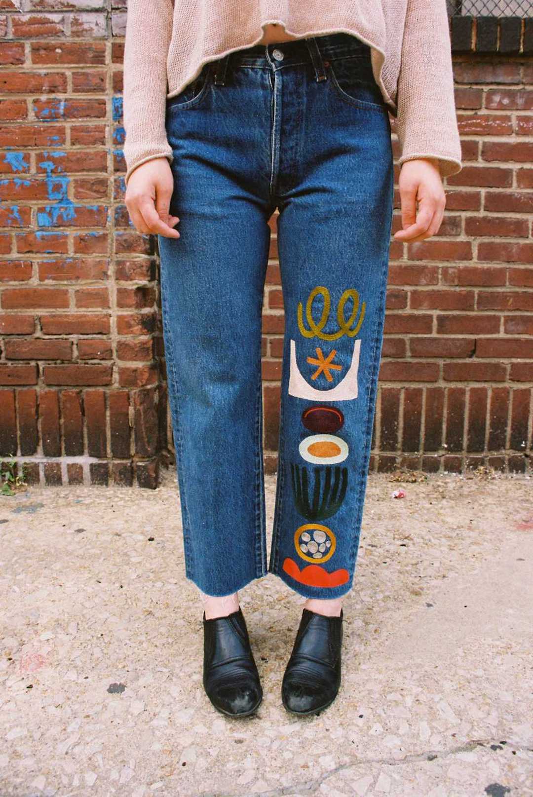 funky jeans designs