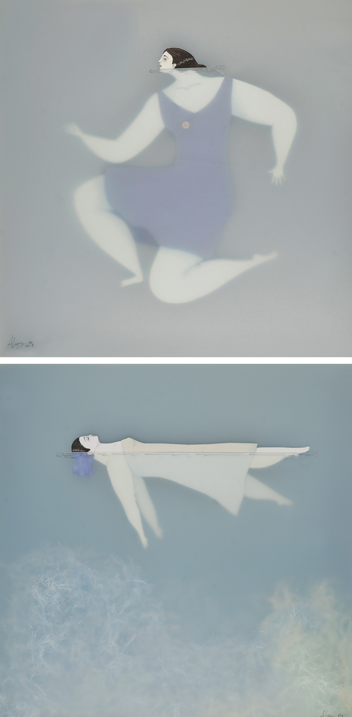 Swimming illustrations by Sonia Alins