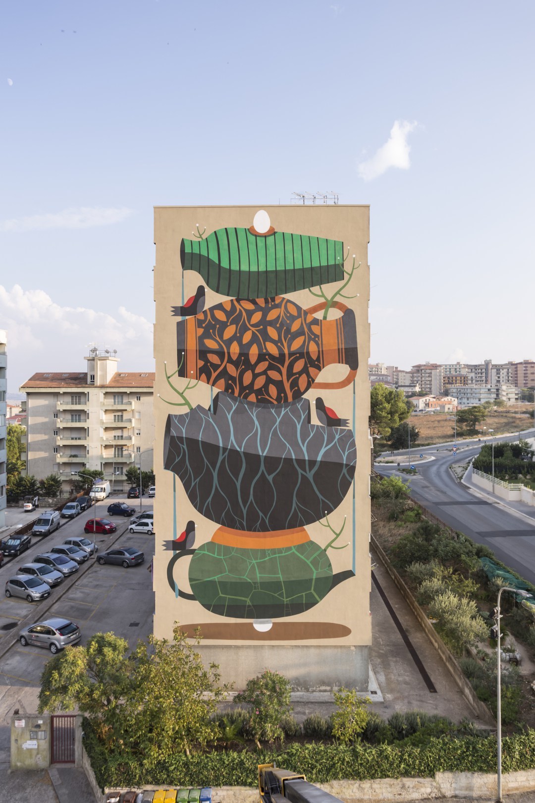 Mural paintings by artist Agostino Lacurci