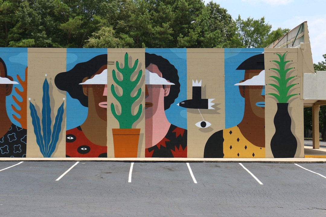 Mural painting by artist Agostino Lacurci