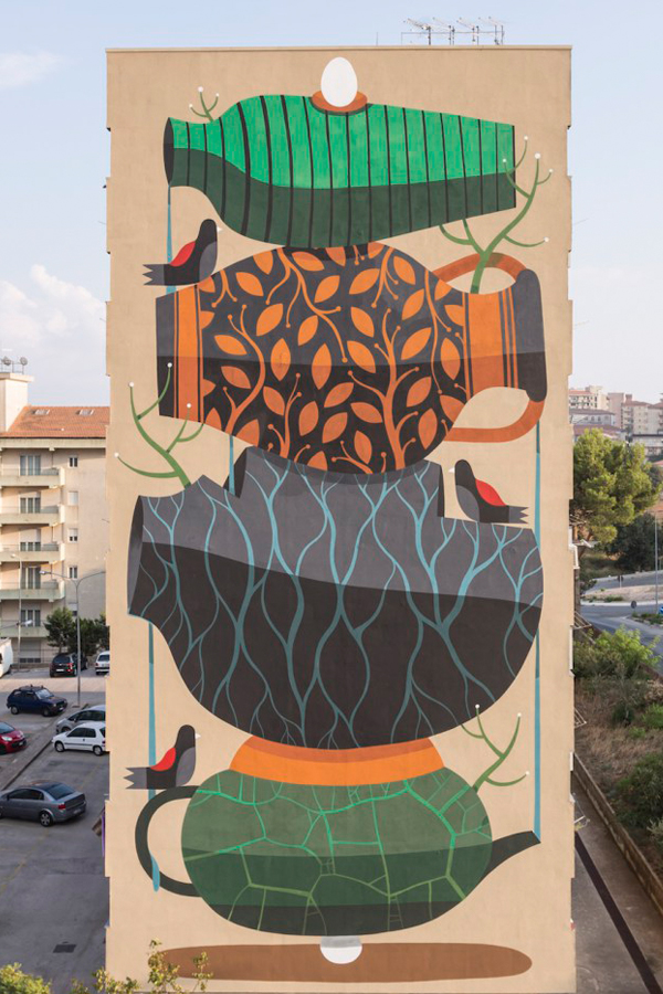 Mural painting by artist Agostino Lacurci