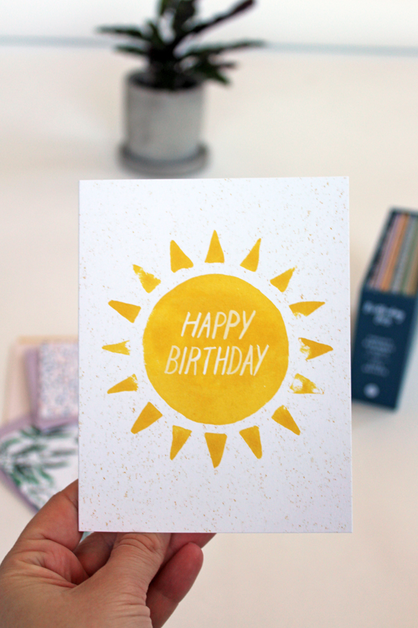 Illustrated birthday cards