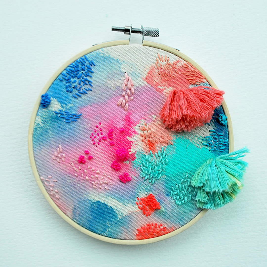 Hoop art by Katy Biele