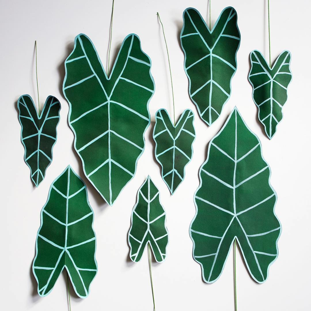 Paper plant crafted by Corrie Beth Hogg