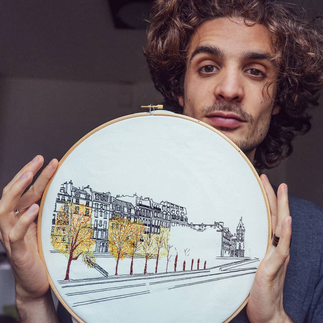 Travel embroidery by Charles Henry