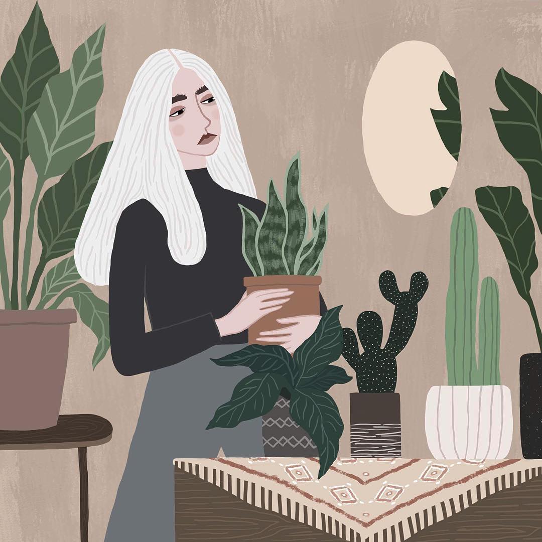 Fashionable illustrated women by Rachael Dean