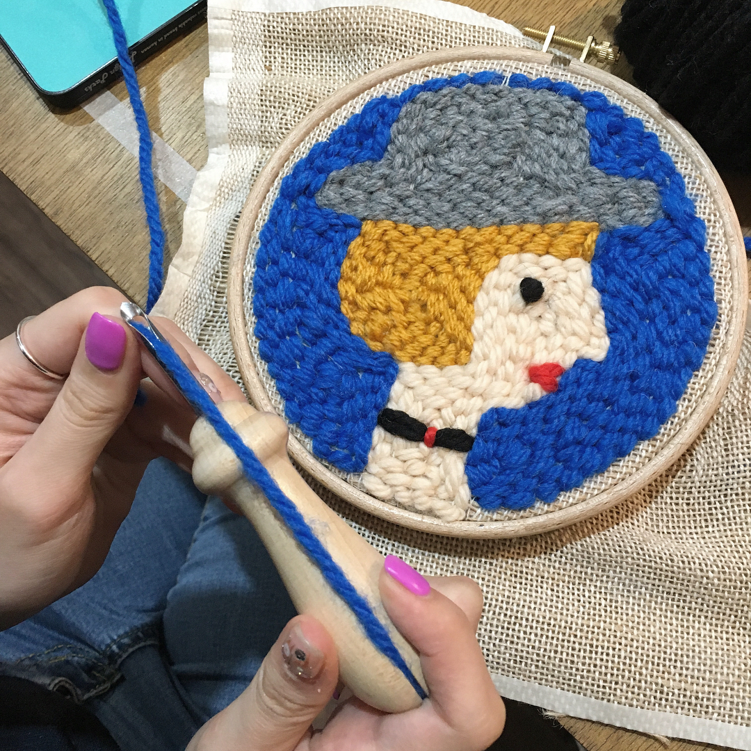 Playful Punch Needle Embroidery Uses Strand of Yarn in Fun Ways