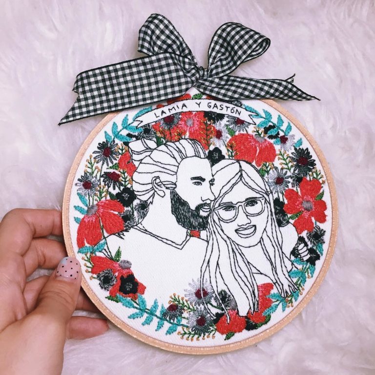 Unconventional Embroidered Portraits Pay Homage to You and Yours