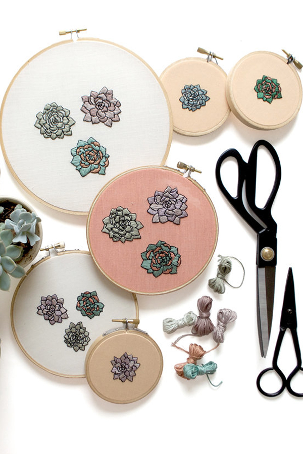 Hand embroidery pattern by Sarah K. Benning