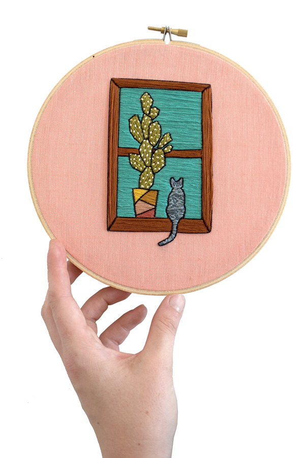 Hand embroidery pattern by Sarah K. Benning