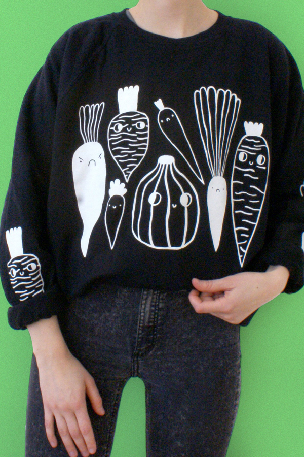 Veggie Sweatshirt by Eva Stalinski