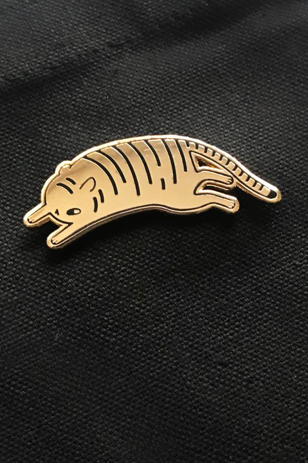 Enamel tiger pin