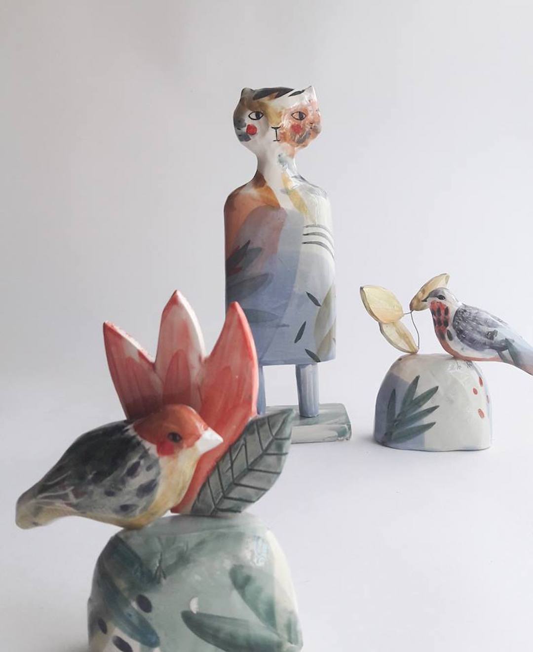 Watercolor ceramics by Elise Lefebvre