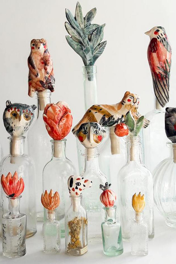 Watercolor ceramics by Elise Lefebvre