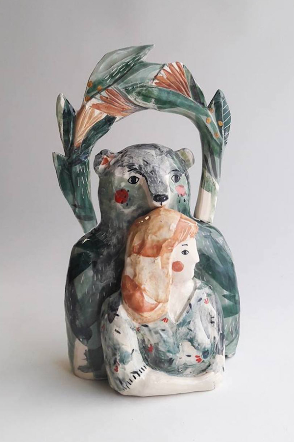 Watercolor ceramics by Elise Lefebvre