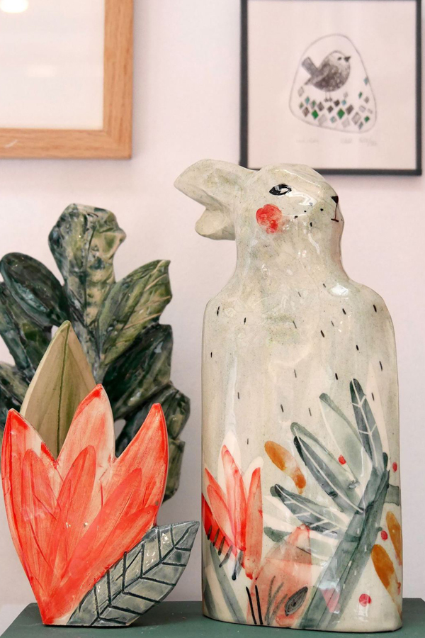 Watercolor ceramics by Elise Lefebvre