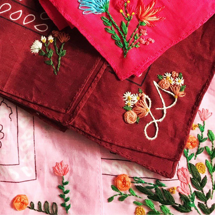 Embroidered handkerchief 