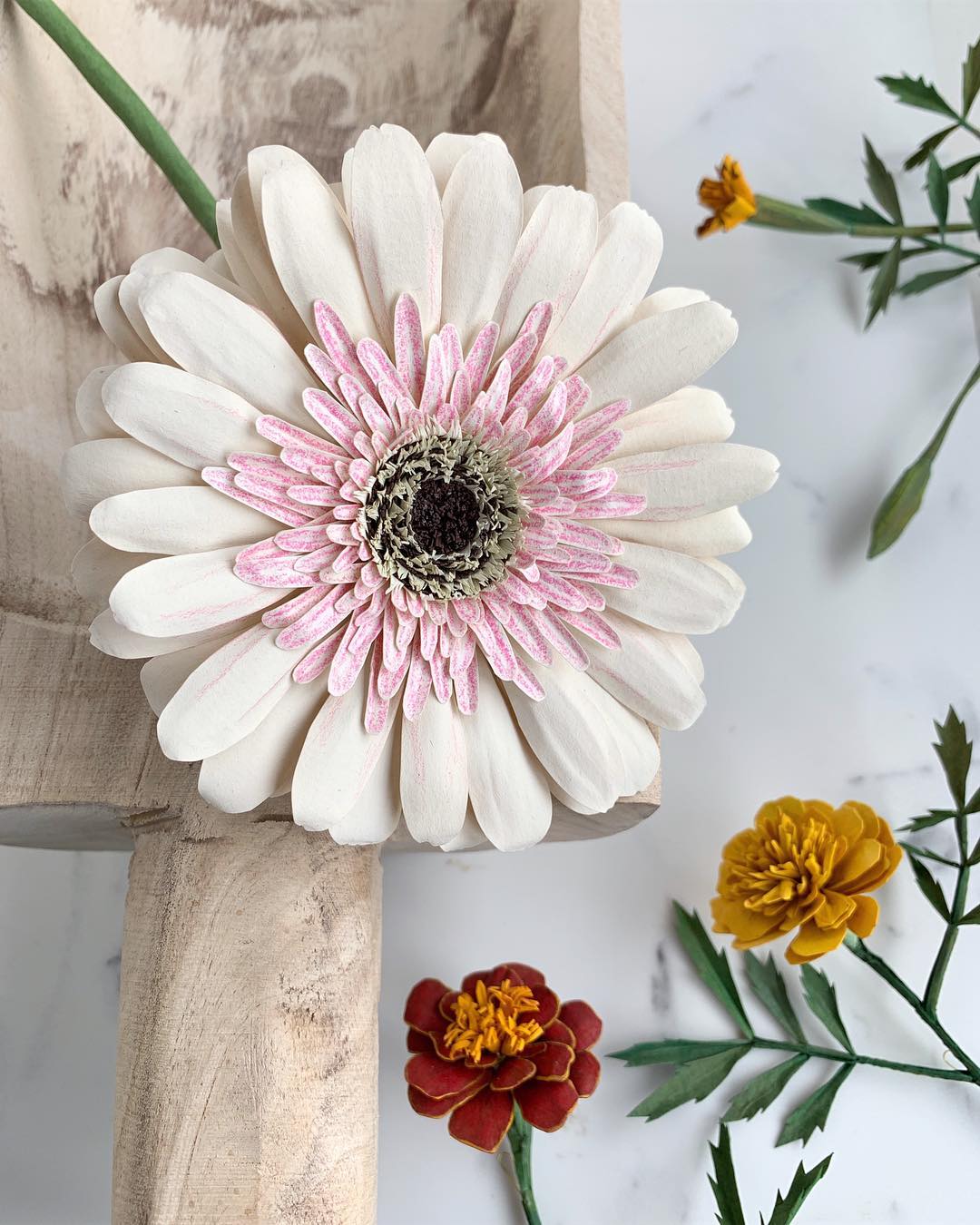 Lifelike Paper Flowers Are Crafted from the Blooms in Artist Ann Wood’s