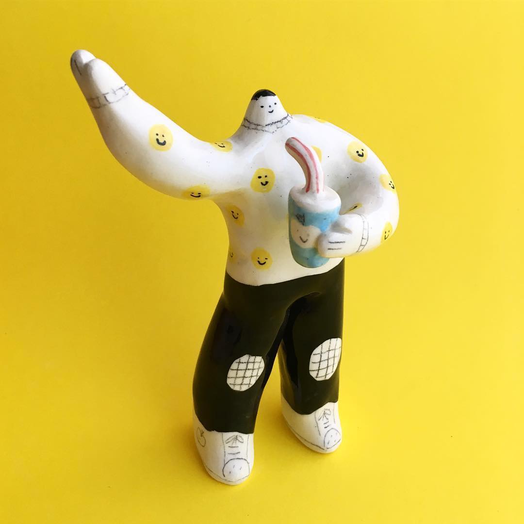 Ceramic characters by Milo Hachim