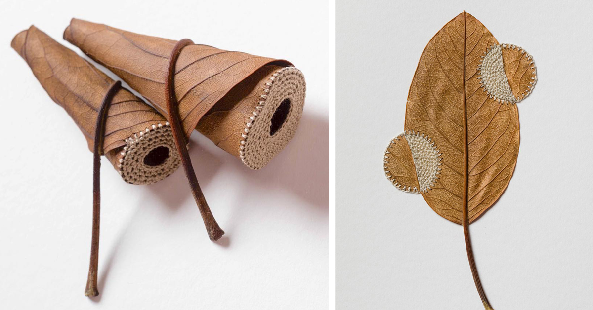 Leaf art by Susanna Bauer