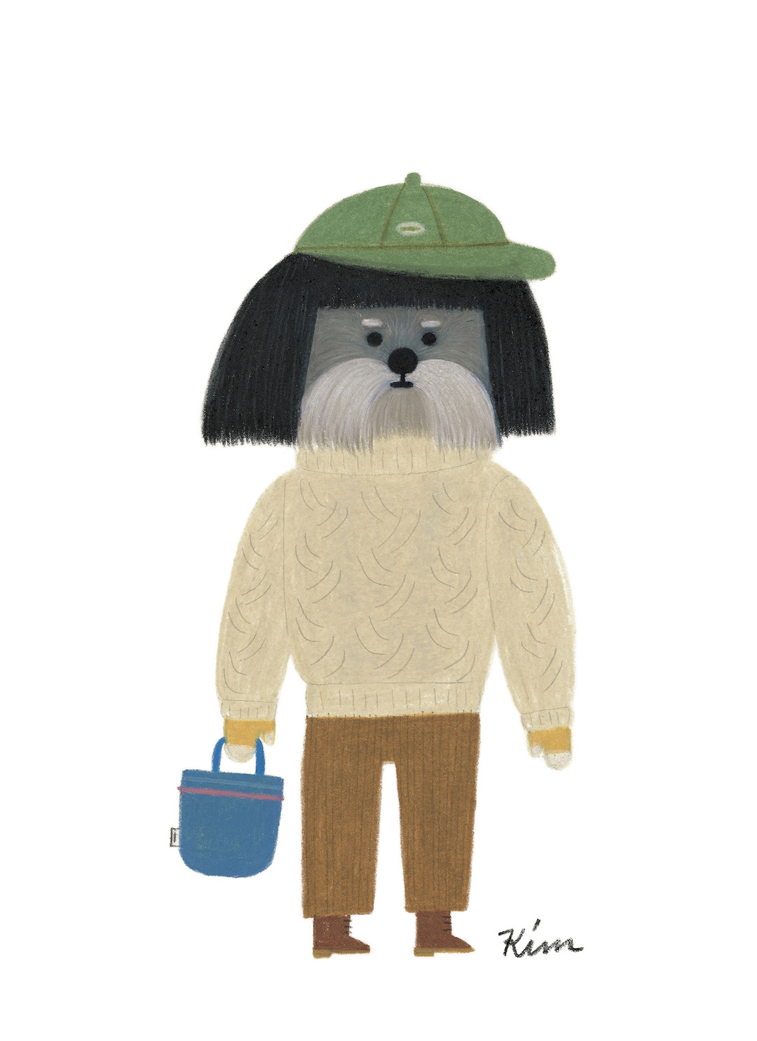 Dog illustration by Seungyoun Kim