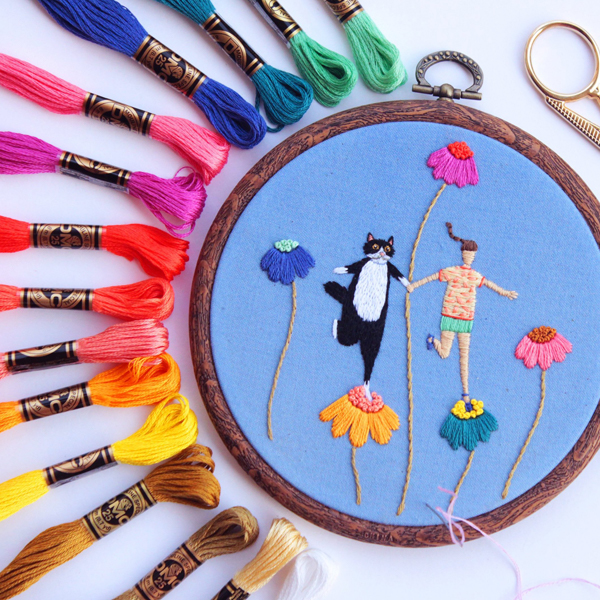 Hand embroidery pattern