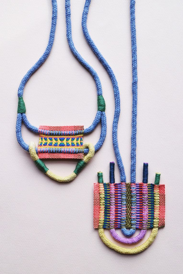 Handwoven jewelry by LESH