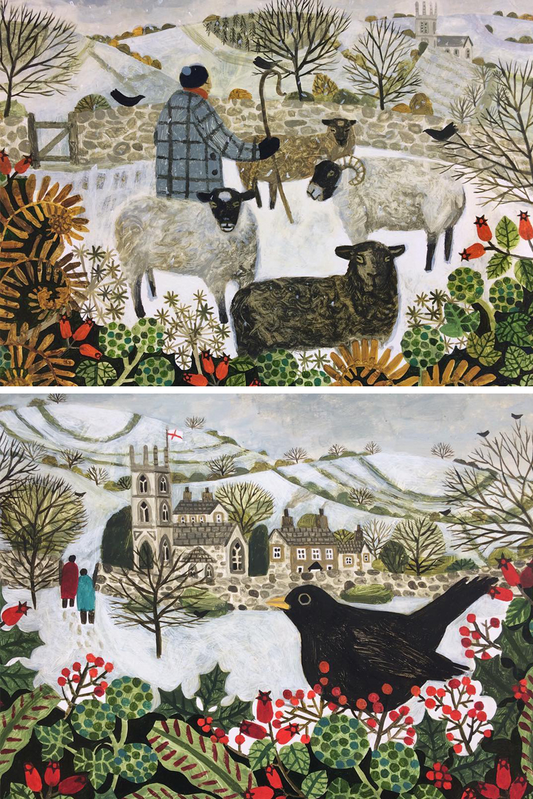 Winter art by Vanessa Bowman