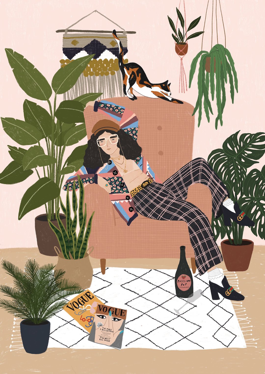 Plant lady illustration by Chloe Joyce