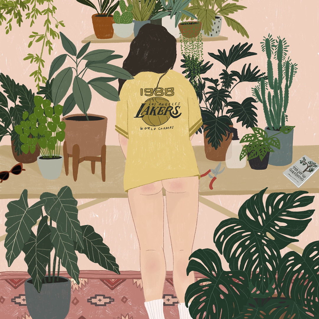 Plant lady illustration by Chloe Joyce